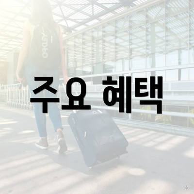 주요 혜택