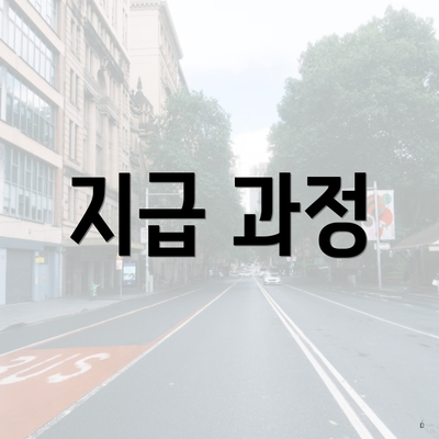 지급 과정