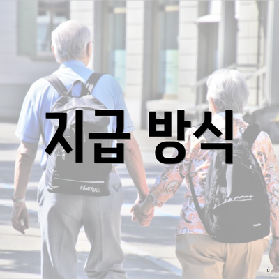 지급 방식