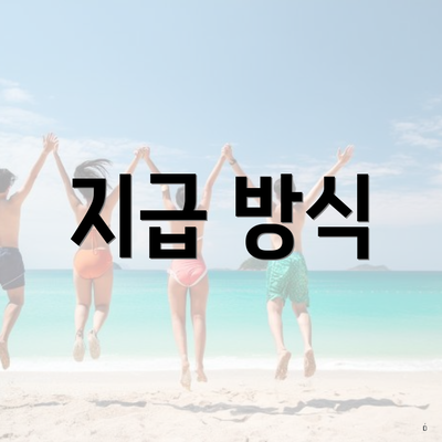 지급 방식