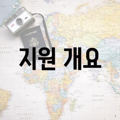 지원 개요