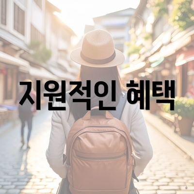 지원적인 혜택