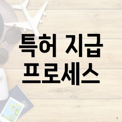 특허 지급 프로세스