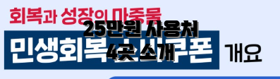 25만원 사용처 4곳 소개