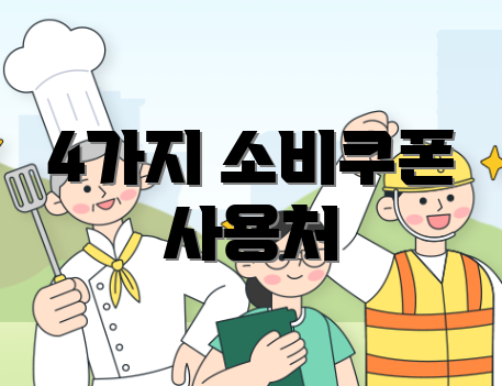 4가지 소비쿠폰 사용처
