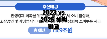 2023 vs 2025 혜택 비교
