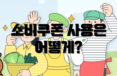 소비쿠폰 사용은 어떻게?