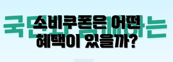 소비쿠폰은 어떤 혜택이 있을까?