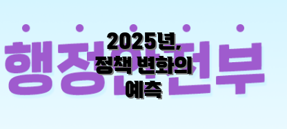 2025년, 정책 변화의 예측